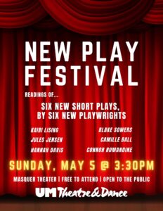 New Play Festival Poster Size